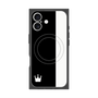 プレミアムスクエアケース with MagSafe［ CASEPLAY Bi-Colors Black & White - ケースプレイ・バイカラー ブラック＆ホワイト ］