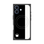 プレミアムスクエアケース with MagSafe［ CASEPLAY Bi-Colors Black & White - ケースプレイ・バイカラー ブラック＆ホワイト ］