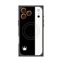 プレミアムスクエアケース with MagSafe［ CASEPLAY Bi-Colors Black & White - ケースプレイ・バイカラー ブラック＆ホワイト ］