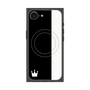 プレミアムスクエアケース with MagSafe［ CASEPLAY Bi-Colors Black & White - ケースプレイ・バイカラー ブラック＆ホワイト ］