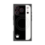 プレミアムスクエアケース with MagSafe［ CASEPLAY Bi-Colors Black & White - ケースプレイ・バイカラー ブラック＆ホワイト ］