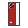 プレミアムスクエアケース with MagSafe［ CASEPLAY Bi-Colors Red & White - ケースプレイ・バイカラー レッド＆ホワイト ］