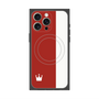 プレミアムスクエアケース with MagSafe［ CASEPLAY Bi-Colors Red & White - ケースプレイ・バイカラー レッド＆ホワイト ］