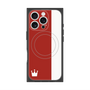 プレミアムスクエアケース with MagSafe［ CASEPLAY Bi-Colors Red & White - ケースプレイ・バイカラー レッド＆ホワイト ］