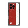 プレミアムスクエアケース with MagSafe［ CASEPLAY Bi-Colors Red & White - ケースプレイ・バイカラー レッド＆ホワイト ］
