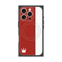 プレミアムスクエアケース with MagSafe［ CASEPLAY Bi-Colors Red & White - ケースプレイ・バイカラー レッド＆ホワイト ］