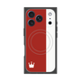 プレミアムスクエアケース with MagSafe［ CASEPLAY Bi-Colors Red & White - ケースプレイ・バイカラー レッド＆ホワイト ］