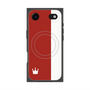 プレミアムスクエアケース with MagSafe［ CASEPLAY Bi-Colors Red & White - ケースプレイ・バイカラー レッド＆ホワイト ］