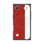 プレミアムスクエアケース with MagSafe［ CASEPLAY Bi-Colors Red & White - ケースプレイ・バイカラー レッド＆ホワイト ］