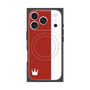 プレミアムスクエアケース with MagSafe［ CASEPLAY Bi-Colors Red & White - ケースプレイ・バイカラー レッド＆ホワイト ］