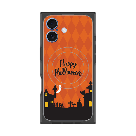 プレミアムスクエアケース with MagSafe［ Halloween World - Orange ］