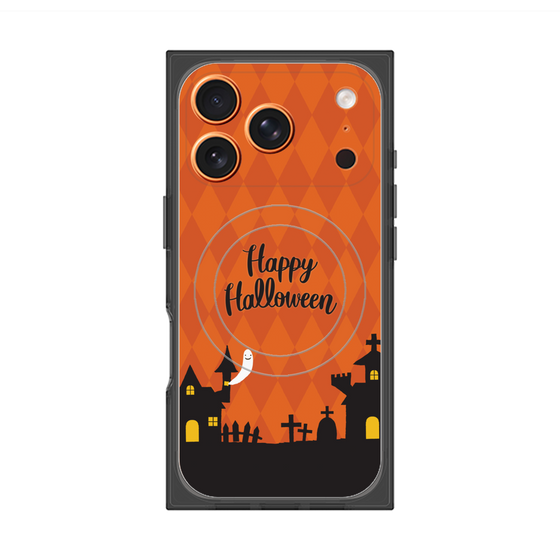 プレミアムスクエアケース with MagSafe［ Halloween World - Orange ］