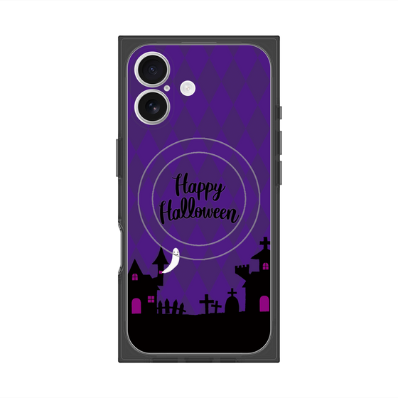 プレミアムスクエアケース with MagSafe［ Halloween World - Purple ］