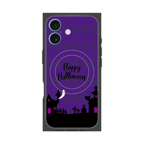 プレミアムスクエアケース with MagSafe［ Halloween World - Purple ］