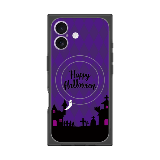 プレミアムスクエアケース with MagSafe［ Halloween World - Purple ］