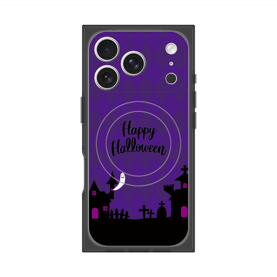 プレミアムスクエアケース with MagSafe［ Halloween World - Purple ］