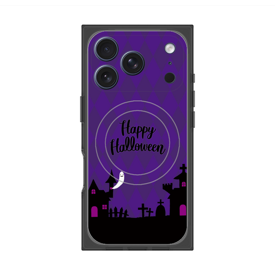 プレミアムスクエアケース with MagSafe［ Halloween World - Purple ］