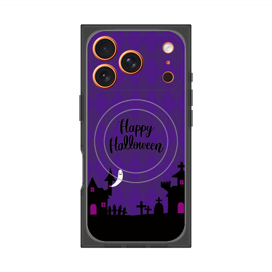 プレミアムスクエアケース with MagSafe［ Halloween World - Purple ］