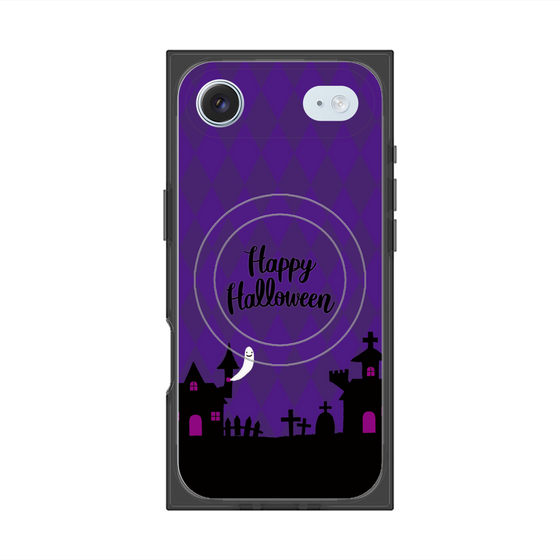 プレミアムスクエアケース with MagSafe［ Halloween World - Purple ］