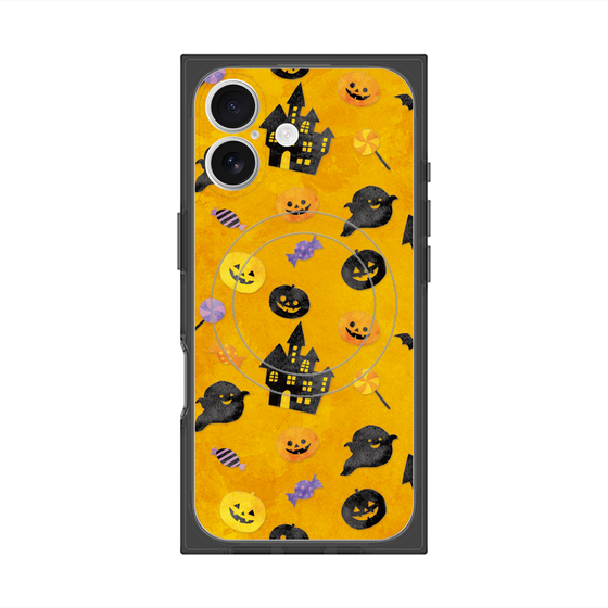 プレミアムスクエアケース with MagSafe［ Halloween Party - Orange ］