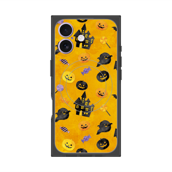 プレミアムスクエアケース with MagSafe［ Halloween Party - Orange ］