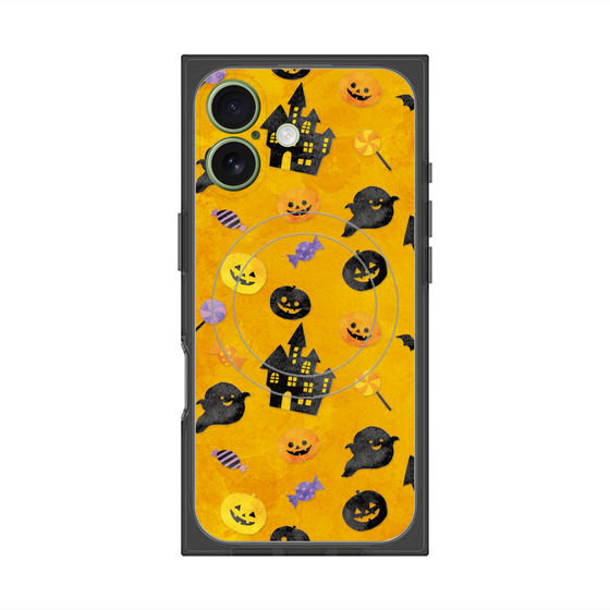 プレミアムスクエアケース with MagSafe［ Halloween Party - Orange ］