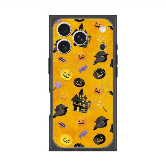 プレミアムスクエアケース with MagSafe［ Halloween Party - Orange ］