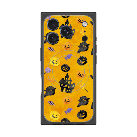 プレミアムスクエアケース with MagSafe［ Halloween Party - Orange ］