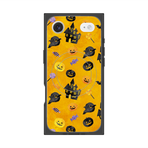 プレミアムスクエアケース with MagSafe［ Halloween Party - Orange ］