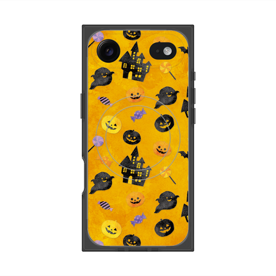 プレミアムスクエアケース with MagSafe［ Halloween Party - Orange ］