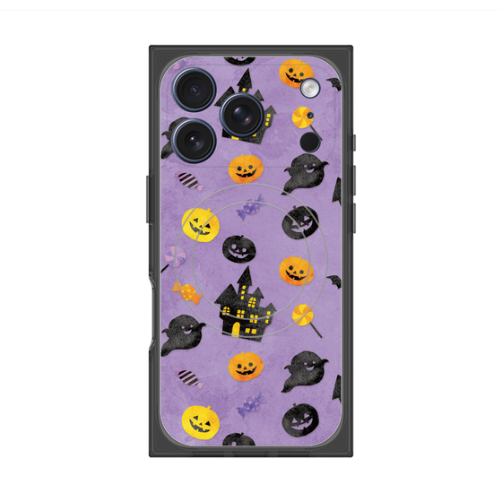 プレミアムスクエアケース with MagSafe［ Halloween Party - Purple ］
