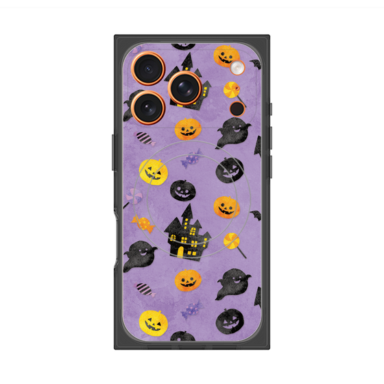 プレミアムスクエアケース with MagSafe［ Halloween Party - Purple ］