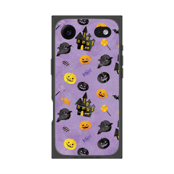 プレミアムスクエアケース with MagSafe［ Halloween Party - Purple ］