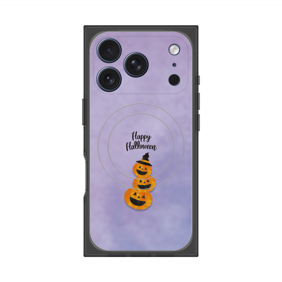 プレミアムスクエアケース with MagSafe［ Happy Halloween - Pumpkin ］