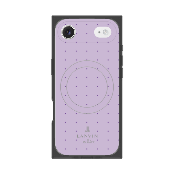 プレミアムスクエアケース with MagSafe［ LANVIN en Bleu Tiny dots Purple - ランバン ドット パープル ］