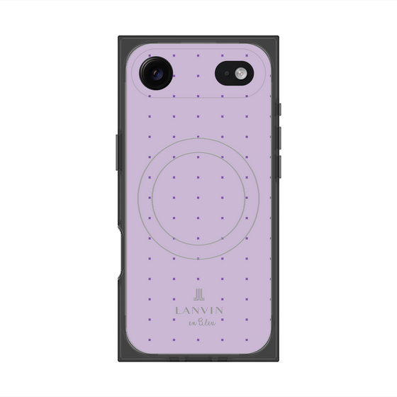 プレミアムスクエアケース with MagSafe［ LANVIN en Bleu Tiny dots Purple - ランバン ドット パープル ］