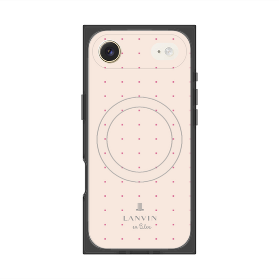 プレミアムスクエアケース with MagSafe［ LANVIN en Bleu Tiny dots Pink - ランバン ドット ピンク ］