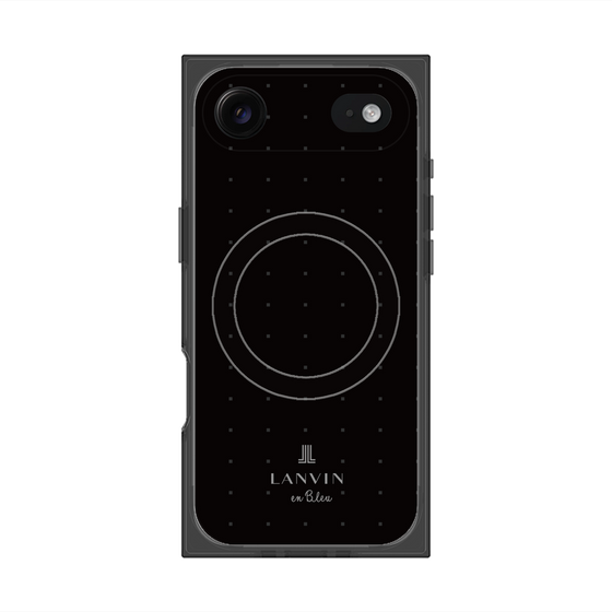 プレミアムスクエアケース with MagSafe［ LANVIN en Bleu Tiny dots Black - ランバン ドット ブラック ］