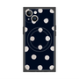 プレミアムスクエアケース with MagSafe［ 水彩ドット・レトロカラー - Navy ］