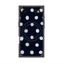 プレミアムスクエアケース with MagSafe［ 水彩ドット・レトロカラー - Navy ］