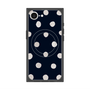 プレミアムスクエアケース with MagSafe［ 水彩ドット・レトロカラー - Navy ］