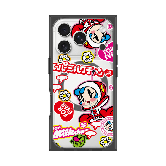 プレミアムスクエアケース with MagSafe［ スーパーミルクチャンFOREVER♥ - ロゴ＆キャラ ］