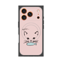 プレミアムスクエアケース with MagSafe［ 食いしん坊なねこ - Pink ］