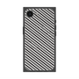 プレミアムスクエアケース with MagSafe［ Small Stripe - Gray × Black ］