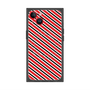 プレミアムスクエアケース with MagSafe［ Small Stripe - Red × Black ］