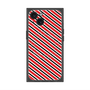 プレミアムスクエアケース with MagSafe［ Small Stripe - Red × Black ］