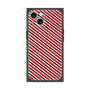 プレミアムスクエアケース with MagSafe［ Small Stripe - Red × Black ］