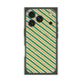 プレミアムスクエアケース with MagSafe［ Small Stripe - Green × Orange ］