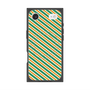 プレミアムスクエアケース with MagSafe［ Small Stripe - Green × Orange ］