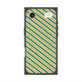 プレミアムスクエアケース with MagSafe［ Small Stripe - Green × Orange ］